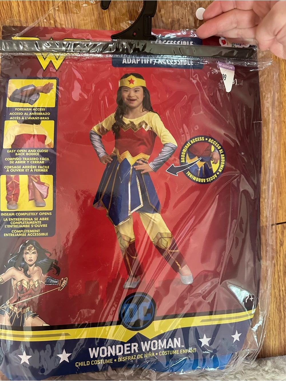 Wonder Woman Kids Costume - Red, Blue & Gold